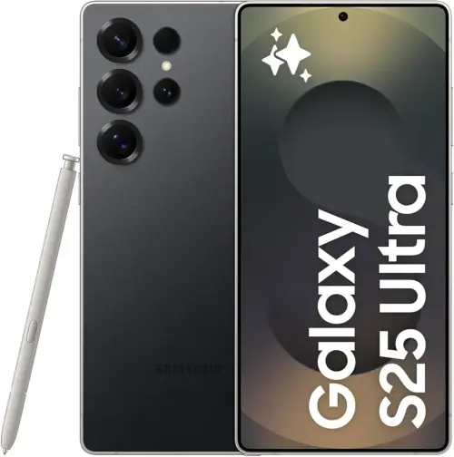 Samsung Galaxy S25 Ultra AI Phone, 256GB Storage, 12GB RAM, Titanium Black, Android Smartphone, 200MP Camera