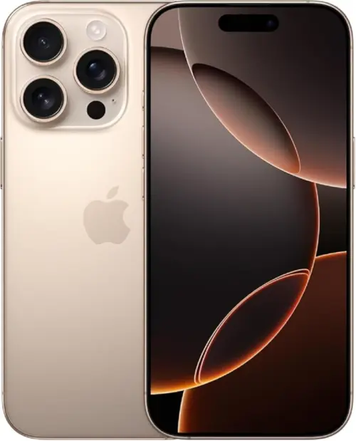 Apple iPhone 16 Pro Max, US Version, 512GB, Desert Titanium - Unlocked (Renewed)